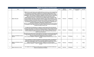 Registro de Activos de Información