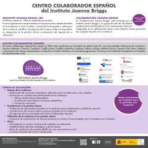 INSTITUTO JOANNA BRIGGS (JBI) El JBI fue creado en 1996 en