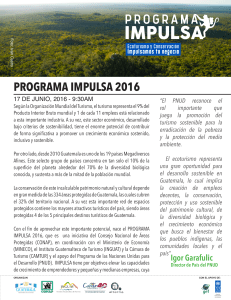 PROGRAMA IMPULSA 2016 - El PNUD en Guatemala