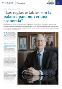 Las reglas estables son la palanca para mover una economía