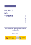 balance del turismo - Instituto de Estudios Turísticos