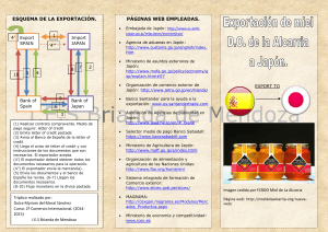 esquema de la exportación. páginas web empleadas.