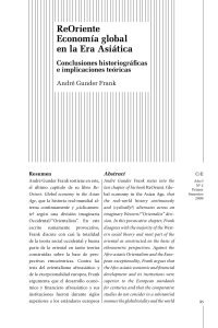 ReOriente Economía global en la Era Asiática