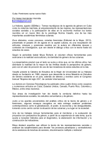 Cuba: Feminismo suma nuevo título Por Helen Hernández Hormilla