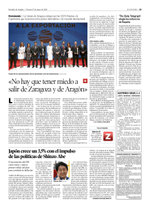 «No hay que tener miedo a salir de Zaragoza y de Aragón»