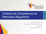 Análisis de Competencia en Mercados Regulados