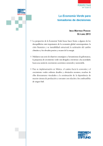 La Economía Verde para tomadores de decisiones