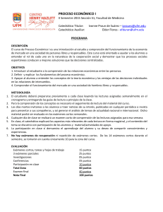 PROCESO ECON&Oacute;MICO I