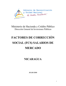 FACTORES DE CORRECCIÓN SOCIAL (FCS) SALARIOS DE
