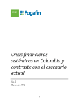 Crisis financieras sistémicas en Colombia y contraste con el