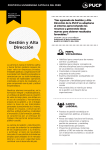 Gestión y Alta Dirección - Pontificia universidad católica del Perú