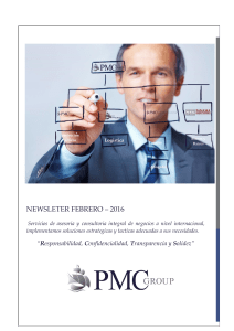 newsleter febrero – 2016 - PMC Asset Management Corp