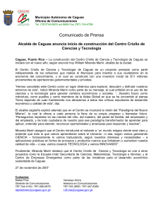 Comunicado de Prensa