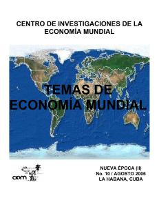 TEMAS DE ECONOMÍA MUNDIAL