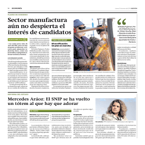 Sector manufactura aún no despierta el interés de candidatos