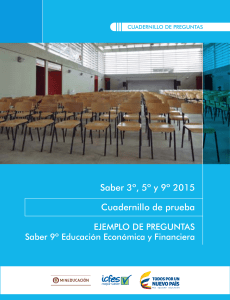 Saber 3º, 5º y 9º 2015 Cuadernillo de prueba