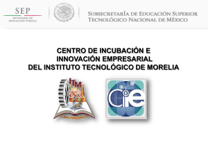 Modelo de Incubación - Instituto Tecnológico de Morelia