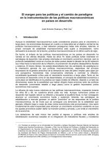 El margen para las politicas y el cambio de paradigma en la