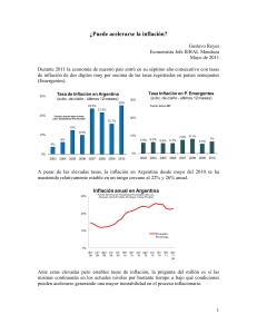 ¿Puede acelerarse la inflación?