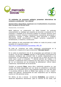 75 entidades de economía solidaria presentan alternativas