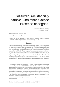 Desarrollo, resistencia y cambio. Una mirada desde la estepa