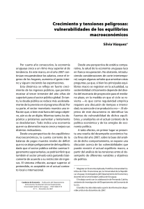 Crecimiento y tensiones peligrosas