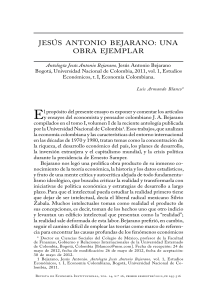 jesús antonio bejarano: una obra ejemplar