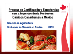 Comercio Agroalimentario entre México y Canadá