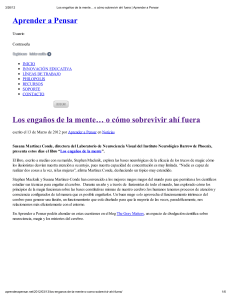 Aprender a Pensar260312 - Laboratory of Integrative