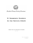 El Pensamiento Económico de Juan Bautista Alberdi