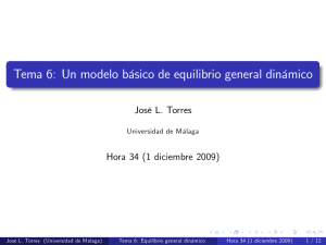 Tema 6: Un modelo b[sico de equilibrio general din[mico