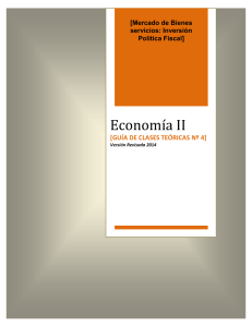 Mercado de Bienes y Servicios, y Mercado de Dinero