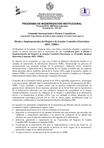 Llamado Internacional a Firmas Consultoras Expresiones de Interés