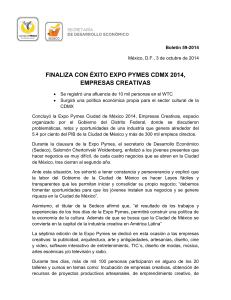 finaliza con éxito expo pymes cdmx 2014, empresas creativas