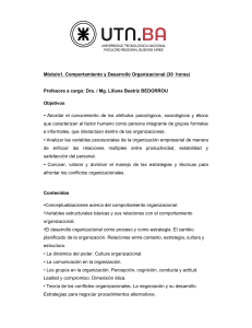 Módulo1. Comportamiento y Desarrollo Organizacional (30 horas