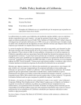 InterOffice Memoradum - Public Policy Institute of California