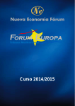 Curso 2014/2015 - Nueva Economía Fórum