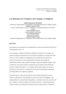 Las Relaciones de Transporte entre España y el Maghreb