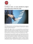 Certitítulo Valor, la nueva plataforma digital para administrar títulos