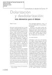 Dolarización y desdolarización - Portal de Revistas