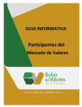 Guía Informativa Participantes del Mercado de Valores