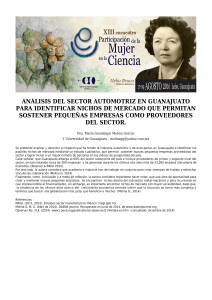 an&aacute;lisis del sector automotriz en guanajuato para identificar