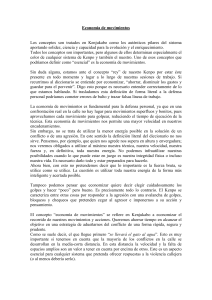 Econom&iacute;a de movimientos Los conceptos son tratados en