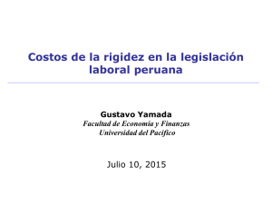 Costos de la rigidez en la legislación laboral peruana