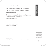 Los cluster tecnológicos en México y Argentina: una estrategia para
