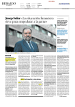 Josep Soler«La educación financiera sirve para empoderar a la