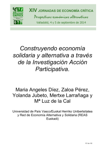 Construyendo economía solidaria y alternativa a través de la