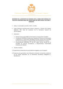 Conferencia Española de Decanos de Economía y Empresa