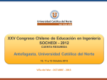 Comité Organizador: UCN - XXVI Congreso Chileno de Educación