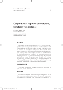 Cooperativas: Aspectos diferenciales, fortalezas y debilidades
